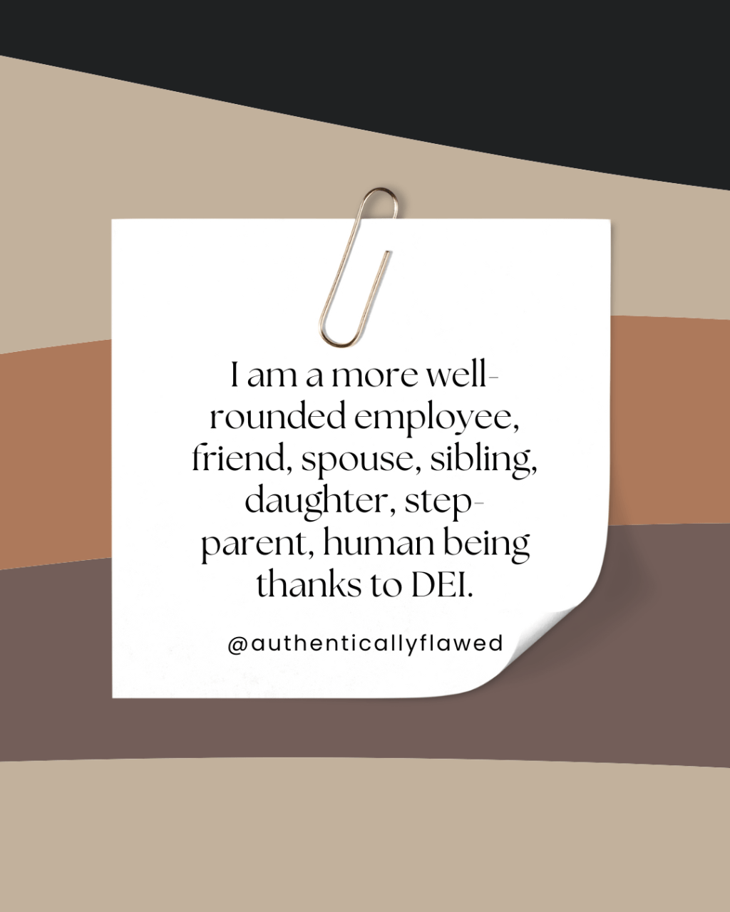 D. E. I. Am.&nbsp;Tired.